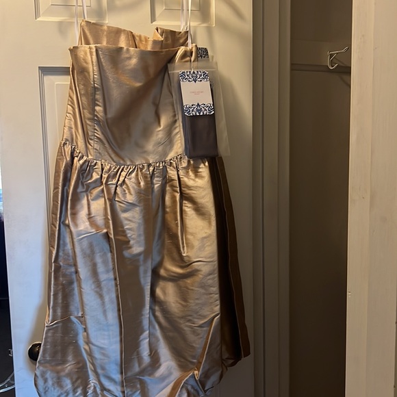 Corey Moore New York Avery Strapless Bridesmaid DressesSILK  DRY CLEAN ONLY. NWT - Picture 1 of 16